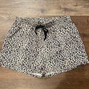 Shinestar High Waist Leopard Print Shorts